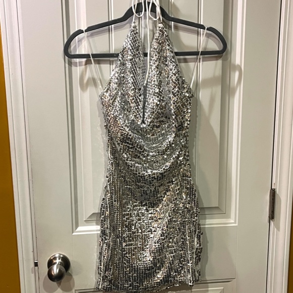 COSMO SEQUIN MINI DRESS - Picture 5 of 5